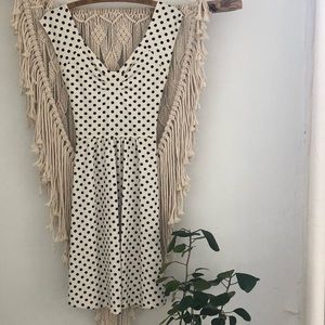 Lovely Polka Dot Cross-Back Dress - Size 2